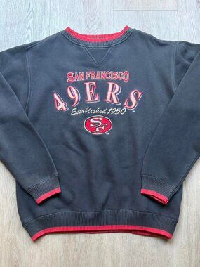 Vintage San Francisco 49ers Sweateshirt Mens M NFL Logo Athletic